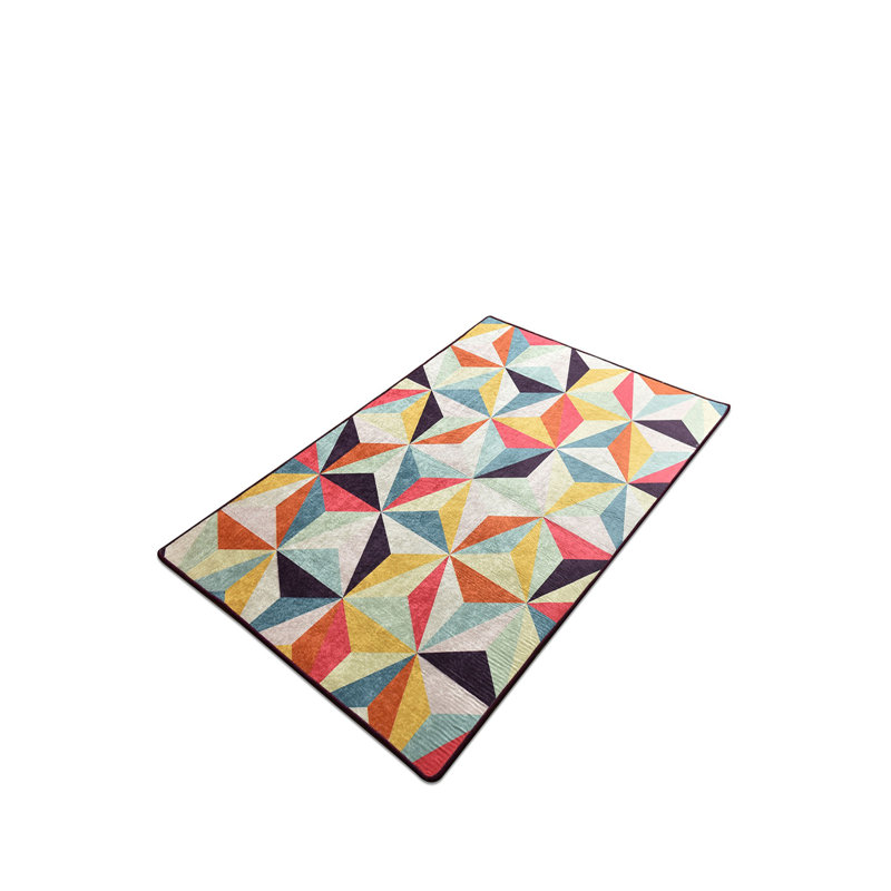 Geometric Indoor Rug, Rectangle 2'7" x 4'11"