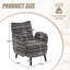 Chaise avec accoudoirs rembourrés 30,3 po-1450831389