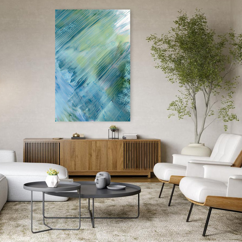 Art contemporain, art côtier abstrait, H 48 po x l 32 po
