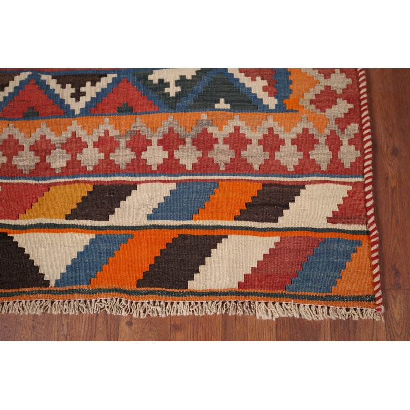Tapis tissé à plat kilim légumes 5 x 7