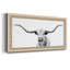 Toile encadrée de qualité supérieure Longhorn Gaze - prête à être accrochée-88113401-95417888