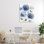 Toile Blue Hydrangea Breeze, design par Nan