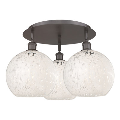 Berfield Glass Semi Flush Mount