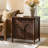 Leominster 28"W 1-Drawer 2 Arched Door Cabinet Chest with Solid Pine Wood Legs and Built-In Power Outlet
