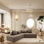 Canapé-lit 83,5 po en polyester convertible-107140893