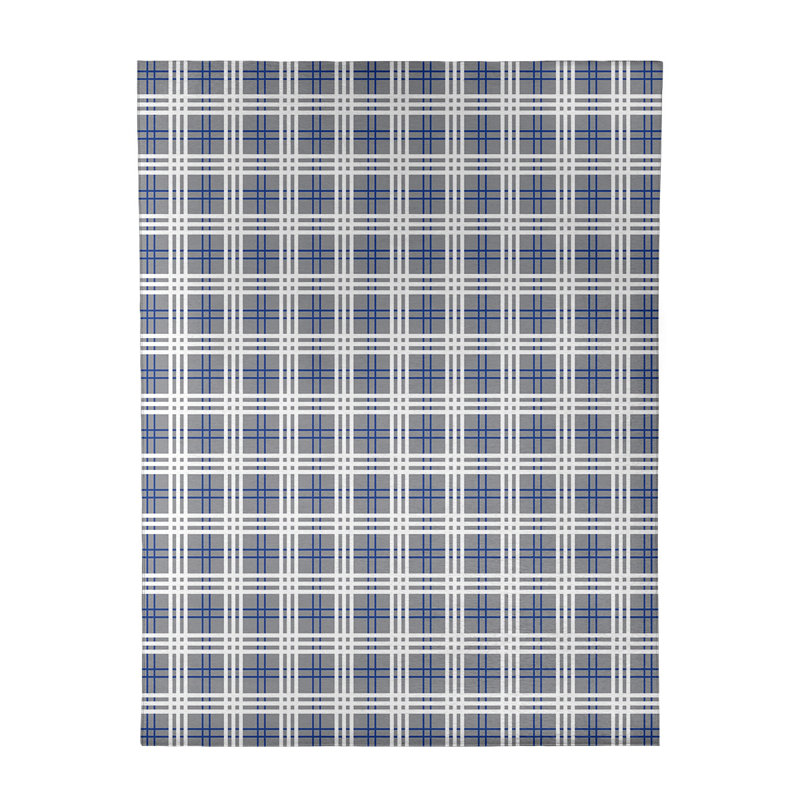 Tapis à carreaux gris, Rectangle 9 pi x 12 pi