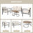 Premium 4-Person Outdoor Wicker Sofa Seating Set - Sturdy Iron Frame, All-Weather Cushions, Perfect for Patio, Deck, or Backyard Furniture-870759643