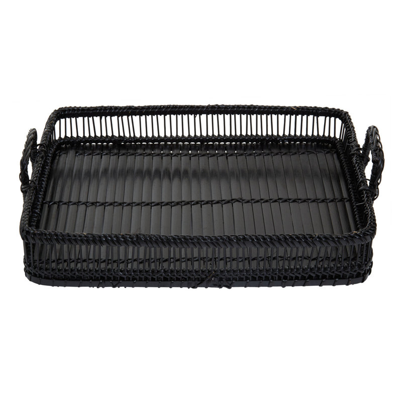 Mukherjee Bamboo Tray, Black