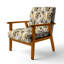 Fauteuil d'appoint rembourré Feline Grace Cheetah Print-1365562414