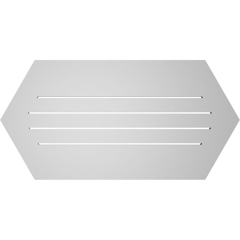 Évent horizontal fonctionnel à pignon en uréthane à surface horizontale Signature, H 20 po x l 40 po x P 1 po