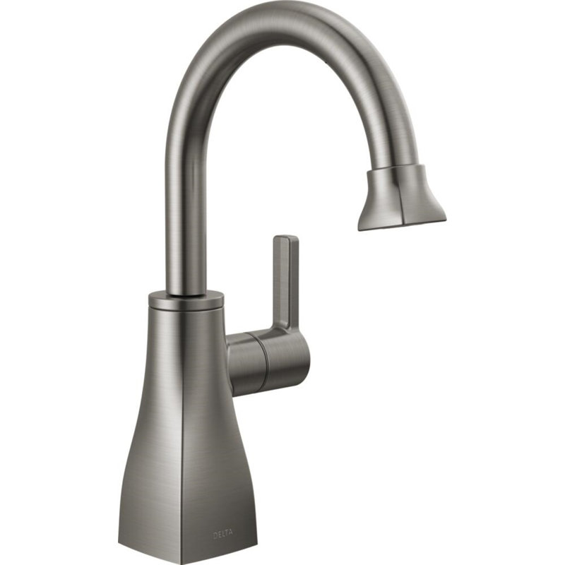 Robinet contemporain contemporain, Noir métallique