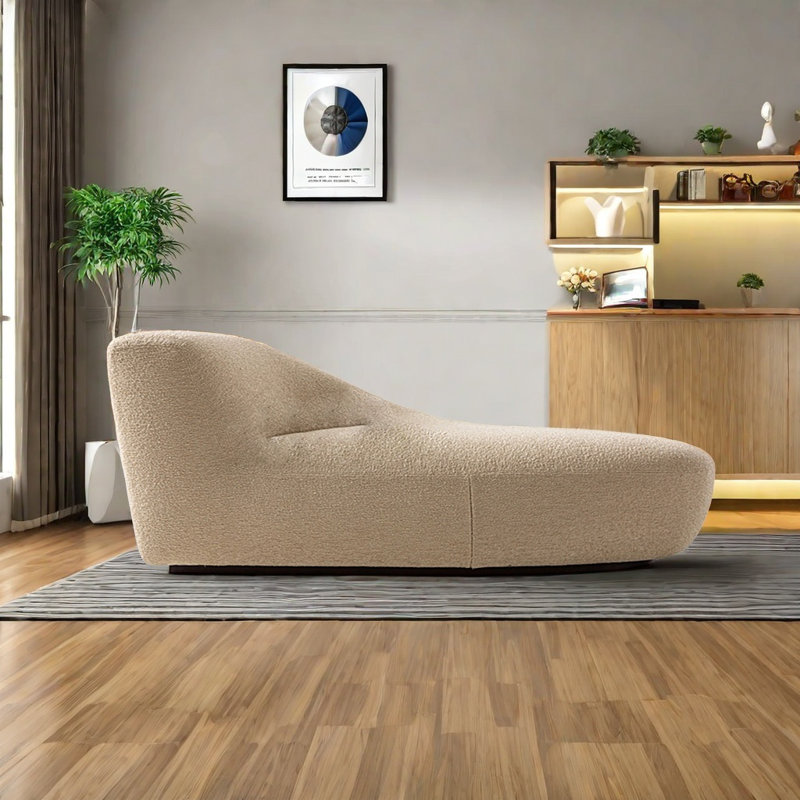 Chaise en bois massif minimaliste et confortable, Orienté à gauche (vu de face)