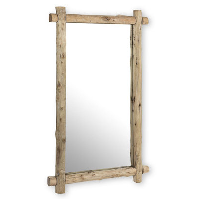 Oldbury Naite Wood Flat Wall Mirror
