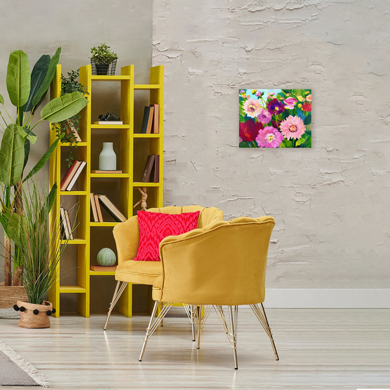 «Tea Garden Mums Canvas», conception par Lee Ann Zirbes, H 16 po x l 20 po