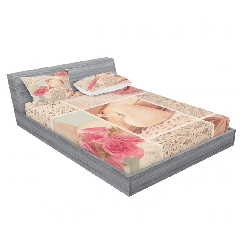 Microfiber Sheet Set, Queen Sheet Set with Fitted Sheet