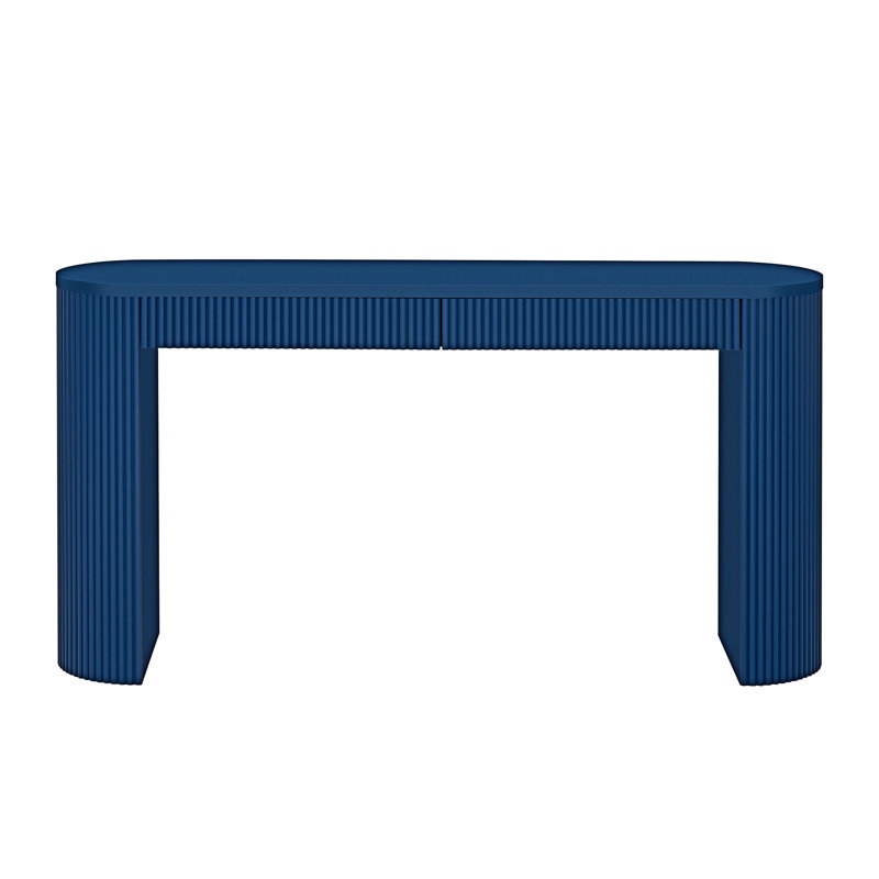 Console de table d'entrée avec tiroirs de rangement, Marine