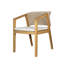 2 chaises d'extérieur en bois avec assise et dossier moelleux antidérapants