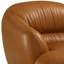 Fauteuil en cuir véritable touffeté Lamoria-70673195