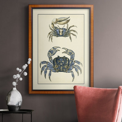 " Antique Blue Crabs II " Painting