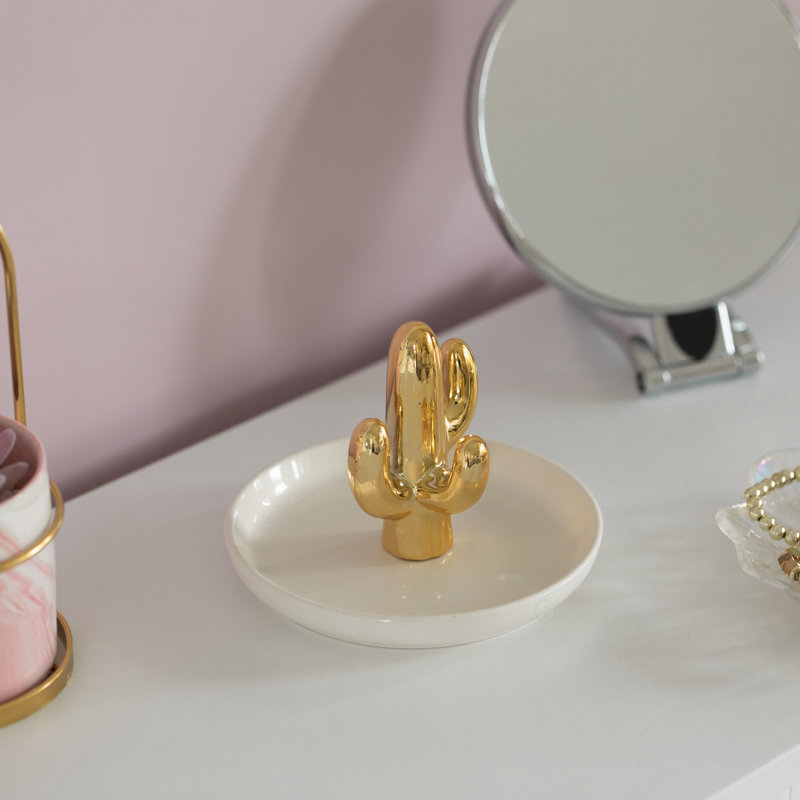 Ceramic Trinket Dish + Figurine Included