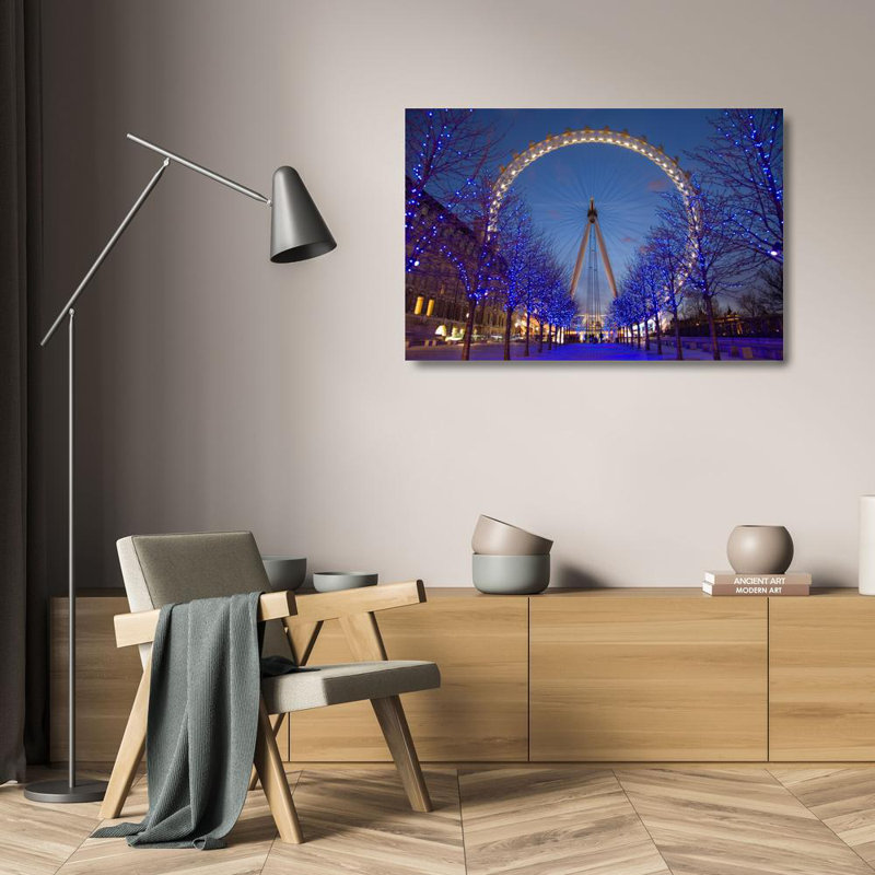 London Eye la nuit, H 16 po x l 24 po