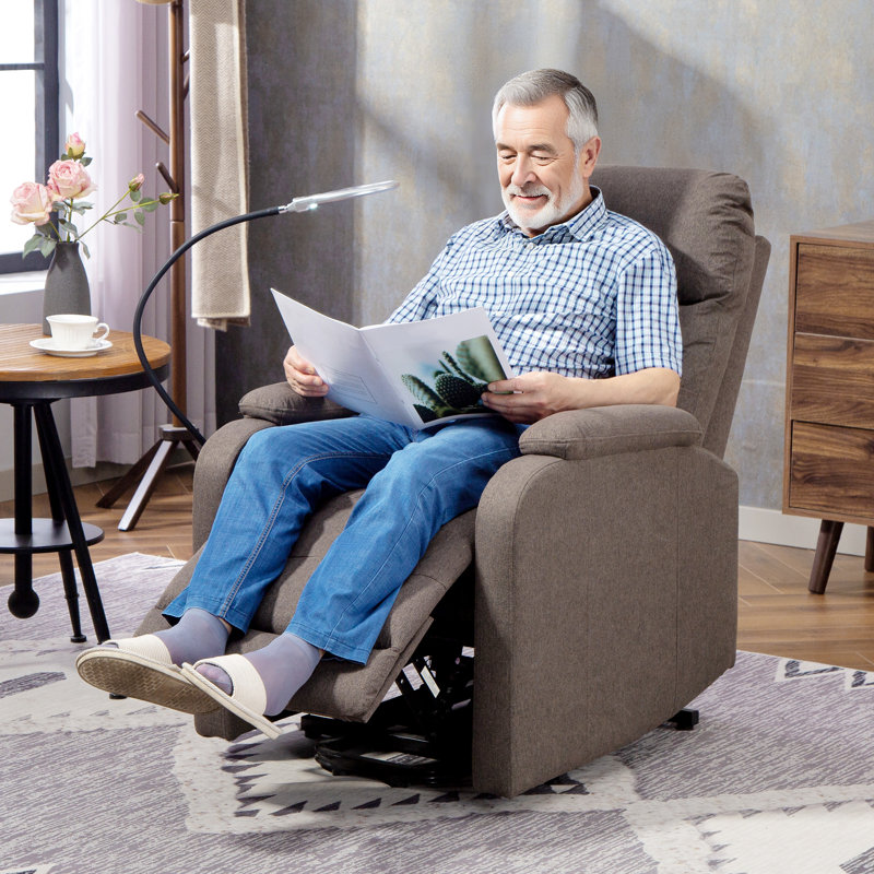 68cm Wide Lift Assist Standard Recliner, Brown