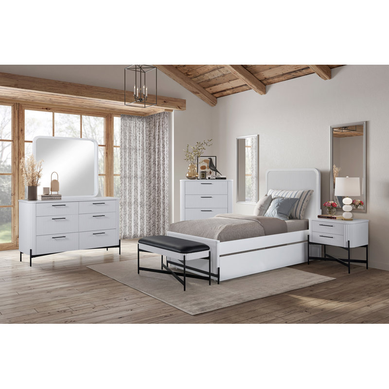 Commode 4 tiroirs - Commode moderne, commodes, Taupe