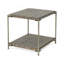 Table de bout en métal avec tablette