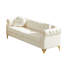 Canapé Chesterfield en velours de 82 pouces avec deux coussins ronds-171856323