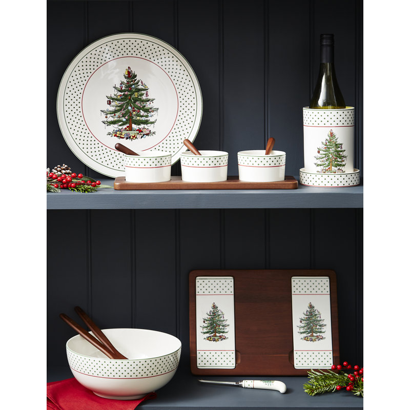 10" Serve Bowl with Wood Servers