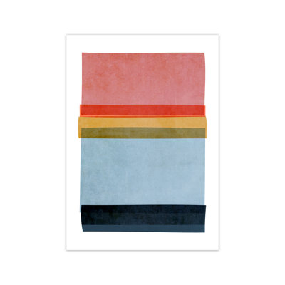 Colourful Abstract Shapes B - Print
