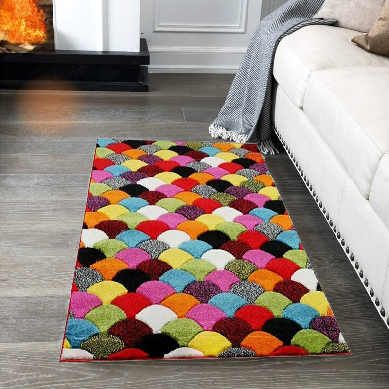 Lili-Ella Geometric Area Rug, Rectangle 80 x 150cm