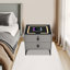 Table de chevet intelligente avec 2 tiroirs, haut-parleur Bluetooth, station de charge sans fil, ports USB, lumière DEL et verrou d'empreinte digitale, table de chevet moderne l 19,70 po x P 15,75 po x H 18,11 po-105969176