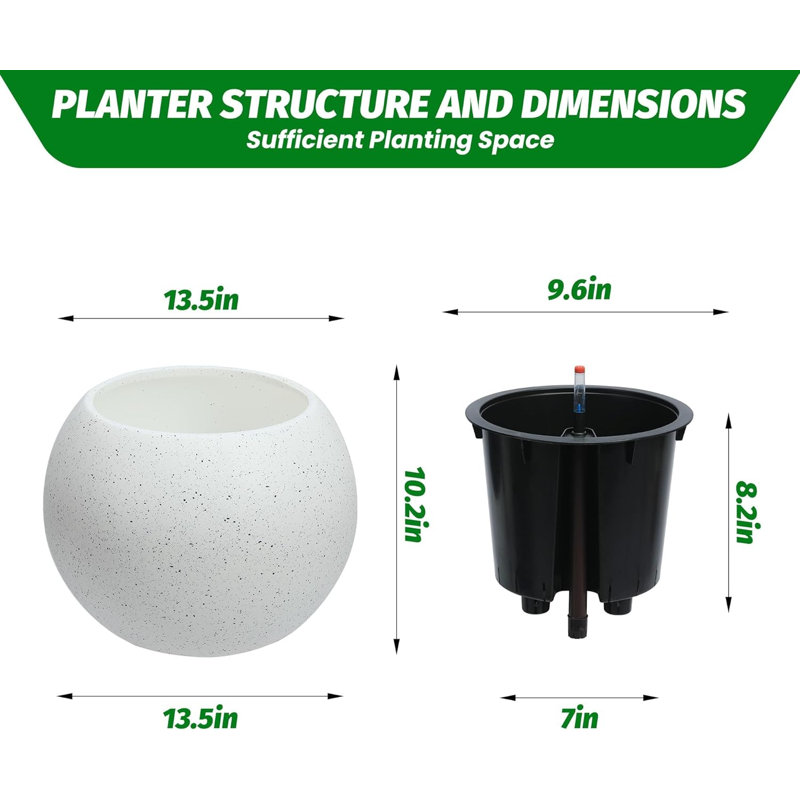Pot Planter, White