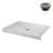 Streamline 48 in. x 36 in. Alcove Acrylic Shower Base in Matte White with Center Drain, Drain Included-118934390