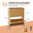 Fluted Shoe Storage Cabinet With 2 Flip Drawers