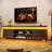TV Stand for TVs up to 65", Entertainment Center with Storage, RGB LED Lights and 4 AC Outlets-843548596
