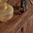 Black walnut solid wood TV cabinet
