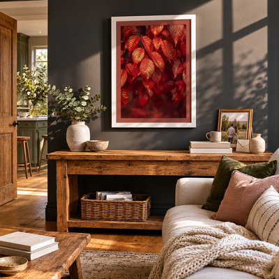 Autumn Foliage Botanical - Framed Print