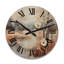 Horloge murale en bois massif Mccullock-2140186781