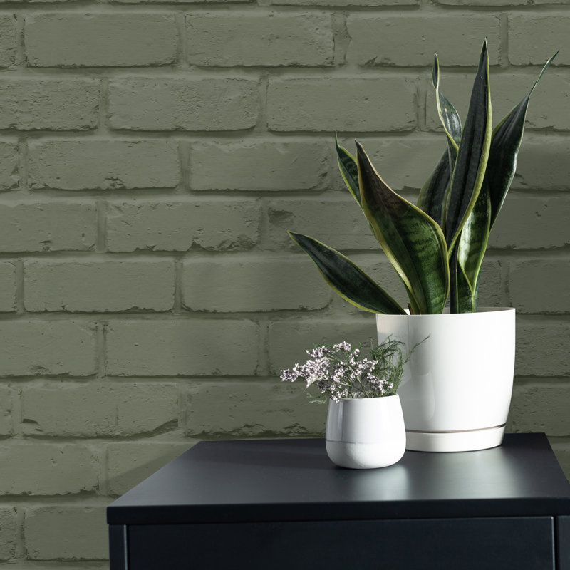 Pungoteague 1.7m x 2.5cm Wallpaper Roll, Green