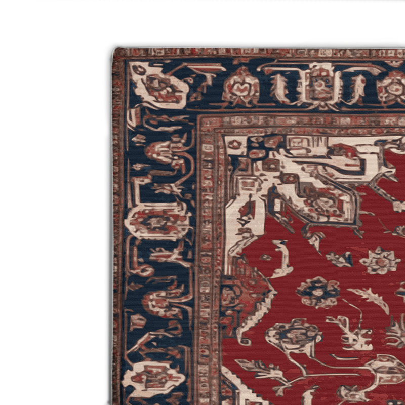 Tapis d'intérieur et d'extérieur brun Persian, Rectangulaire 2 pi x 3 pi