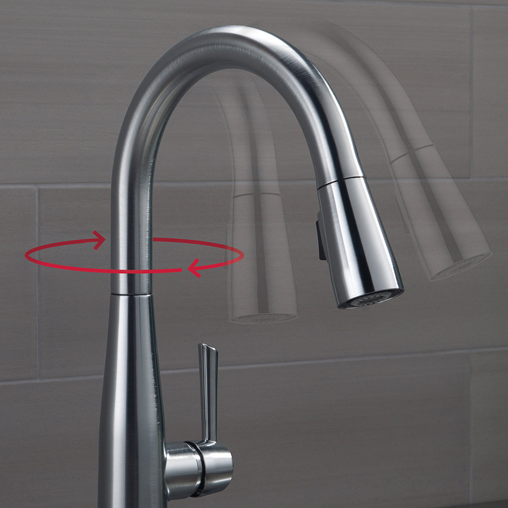 Delta Keele Pull Down Single Handle Kitchen Faucet with MagnaTite