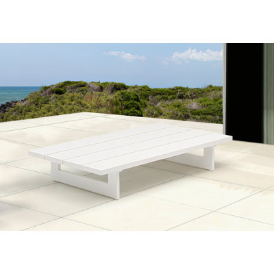Rectangular Metal Outdoor Coffee Table