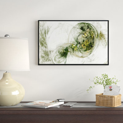 « color fumée green », reproduction d’impression sur toile tendue encadrée