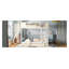 Lit superposé double avec lit gigogne, structure en bois de style automobile beige et blanc
