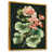 Toile avec cadre flottant or