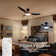 Capria 52" Ceiling Fan with LED Light and remote control