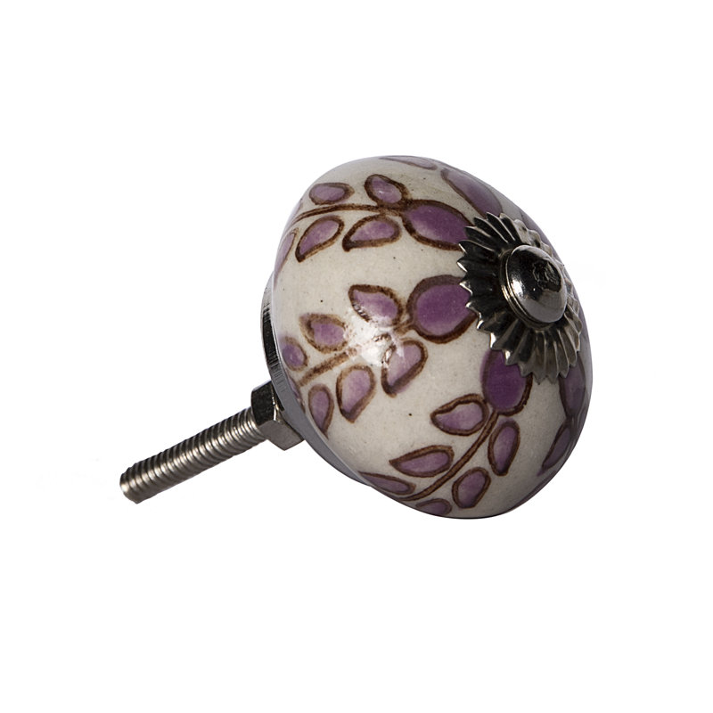 Hand Painted 1 1/2" Diameter Round Knob