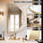 Arched Aluminum Frame Wall Mirror with Tempered Glass for Bathroom, Living Room, Entryway-563979415-563979416
